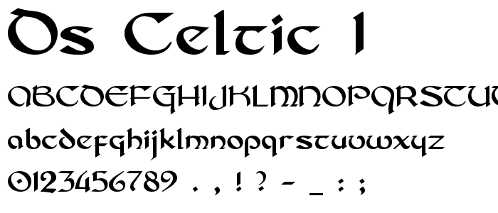 DS_Celtic 1 font